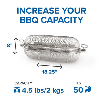 Napoleon 64000 - Cesta para asador, Accesorio para Parrilla, Acero Inoxidable