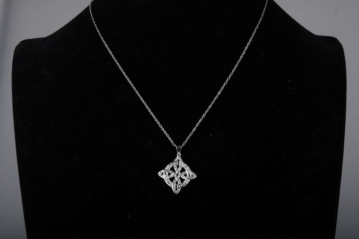 XYPHIELLE Collar Celta para Mujer con Circonitas, Joyería Fina, Regalo para Novia Esposa Madre en San Valentín Aniversario Día de la Madre