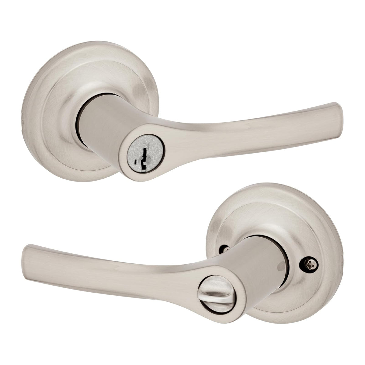Kwikset Henley Manija para Puerta Interior - Níquel Satinado - Entrada