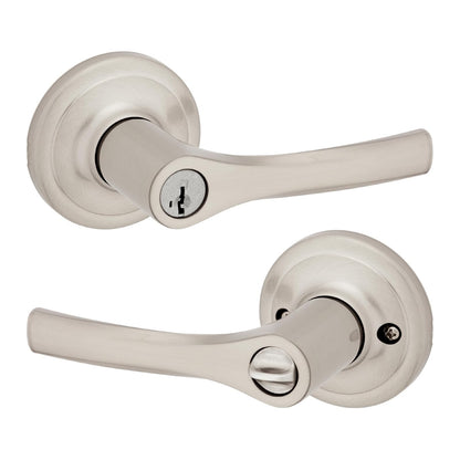 Kwikset Henley Manija para Puerta Interior - Níquel Satinado - Entrada