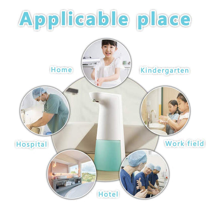 LAOPAO - Dispensador automático de jabón espumoso, sin contacto, manos libres, para encimera, cocina y baño