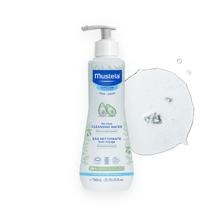 Mustela Agua Limpiadora Micelar para Bebé, Sin Enjuague - Aloe vera