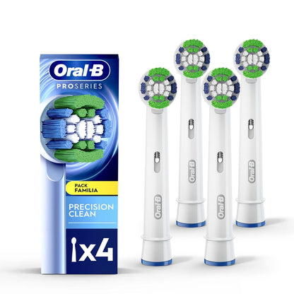 Oral-B Precision Clean, Cabezal Redondo de Repuesto para Cepillo Eléctrico, 4 Unidades