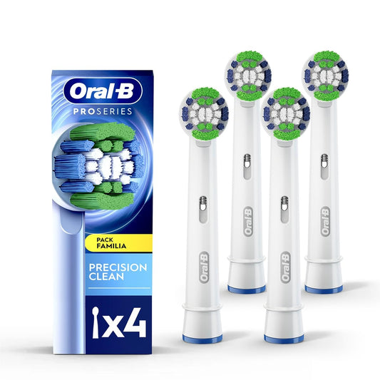 Oral-B Precision Clean, Cabezal Redondo de Repuesto para Cepillo Eléctrico, 4 Unidades