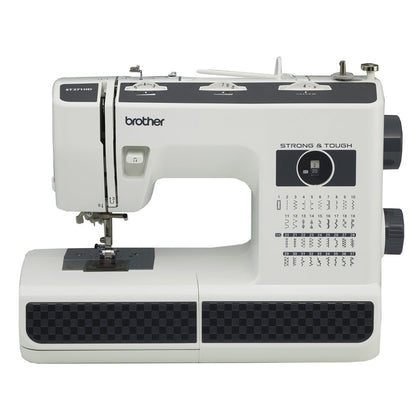 Máquina de Coser Brother, 37 Puntadas, Color Blanco con Negro, Modelo ST371HD