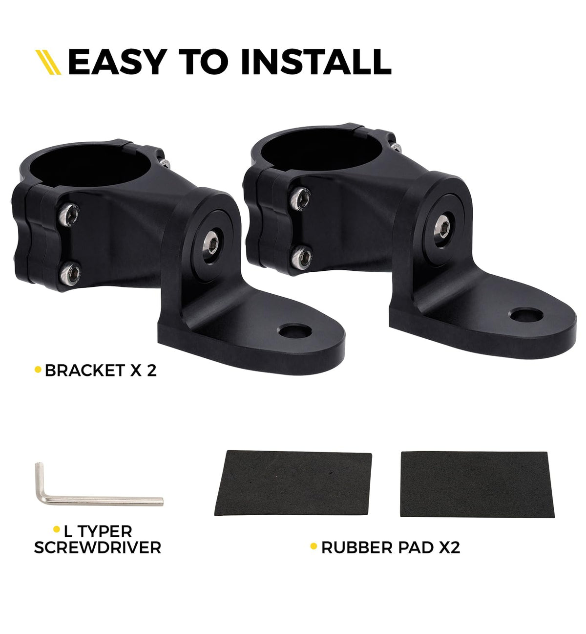 Xprite - Soporte para poste de bandera resistente, soporte de luz de látigo, aleación de aluminio CNC 6061, soporte de montaje de luz ajustable rápido de 360°, compatible con Polaris Rzr XP Can-Am x3,
