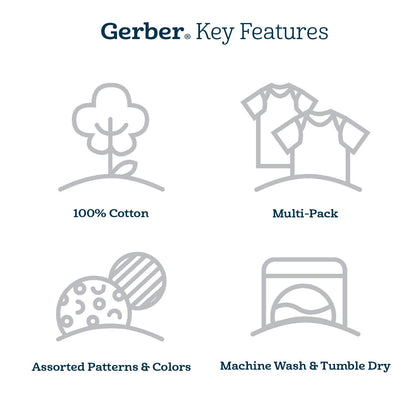 Gerber 4 Pack Sleep 'N Play Footie Dormidores para bebés y niños pequeños bebés niños