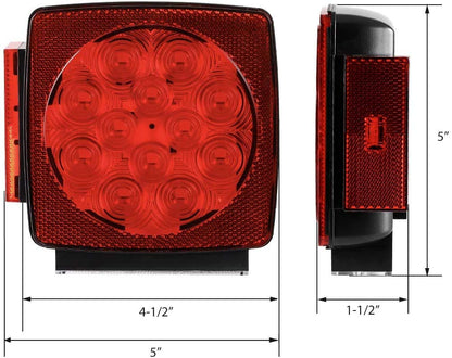 MaxxHaul Kit de Luces LED Sumergibles 50520, 12 V, para Vehículos Menores de 203 cm, Negro