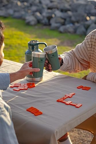 STANLEY Adventure - Vaso de cerveza apilable de 16 onzas, taza de beber apilable para bebidas frías, apto para lavaplatos, vaso de acero inoxidable aislado | sin BPA | orquídea suave