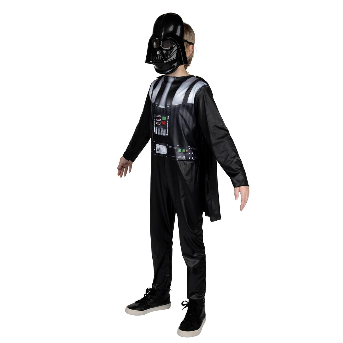 Star Wars - Disfraz de Darth Vader para niños, disfraz de Halloween para niños, con licencia oficial M