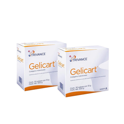 Gelicart Trivance colágeno hidrolizado suplemento alimenticio 60 sobres 10g