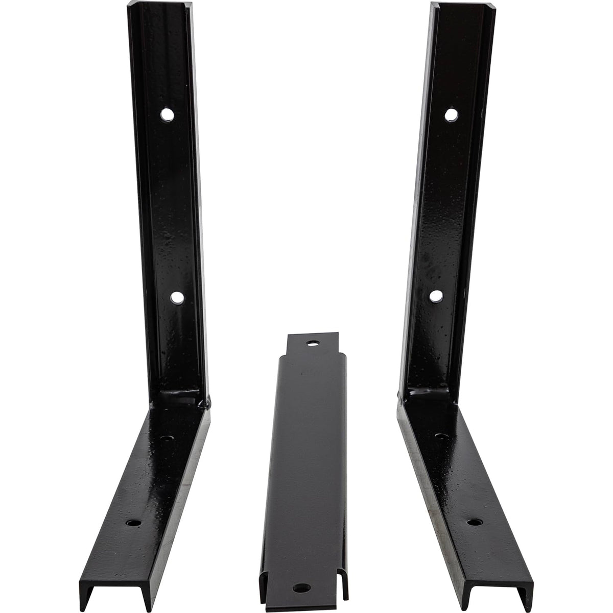 Buyers Products 1701000 Soportes de Montaje para Cajas de Camión de Polietileno 24/36 Pulgadas Acero Negro 15 x 14 Pulgadas