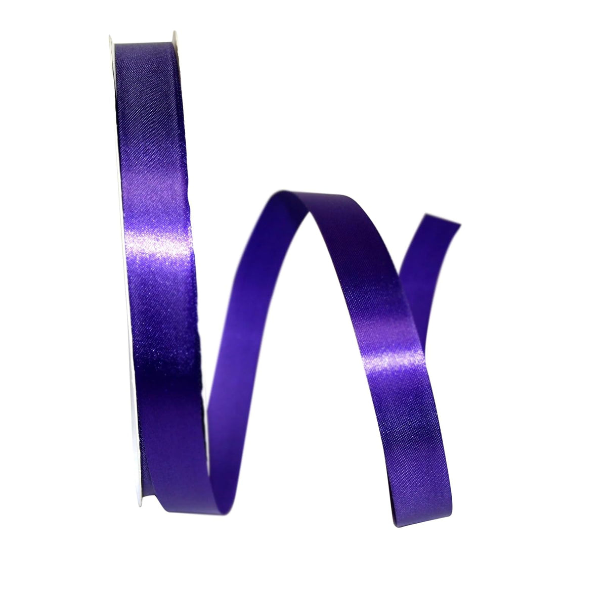 Reliant Ribbon Cinta de satén Supremo, 1,5 cm x 100 yardas, color morado