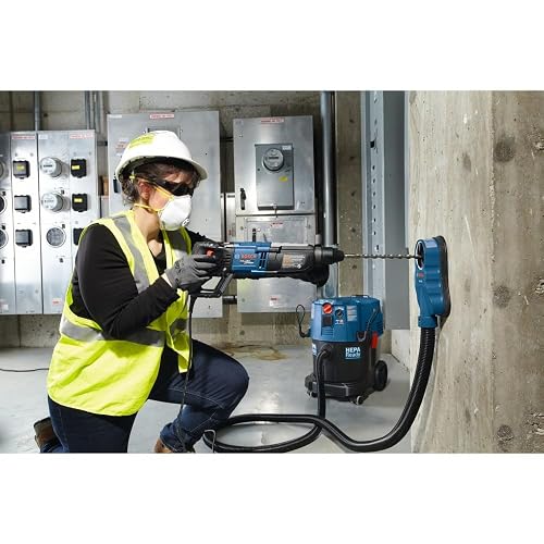 BOSCH GBH2-28L - Martillo giratorio SDS-plus Bulldog Xtreme Max de 1-1/8 | Motor de 8,5 amperios, 2 pies-libras. energía de impacto, sensor de seguridad de control de retroceso, demolición, hormigón