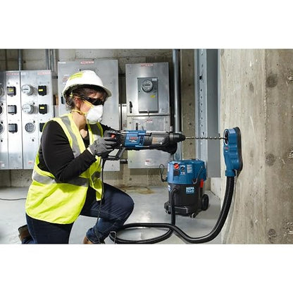 BOSCH GBH2-28L - Martillo giratorio SDS-plus Bulldog Xtreme Max de 1-1/8 | Motor de 8,5 amperios, 2 pies-libras. energía de impacto, sensor de seguridad de control de retroceso, demolición, hormigón