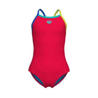 Arena Arena Feel Girls' Light Drop Back Solid Swimsuit Traje de baño de una Sola Pieza Niñas