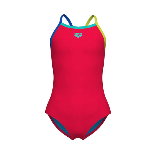 Arena Arena Feel Girls' Light Drop Back Solid Swimsuit Traje de baño de una Sola Pieza Niñas