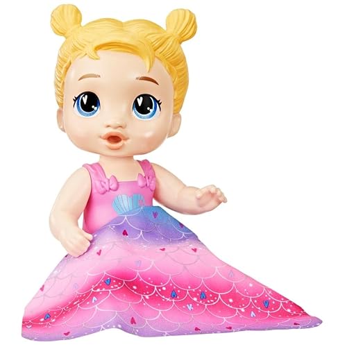 Baby Alive Hasbro Harper Hugs Chapuzón de Sirena - Muñeca de bebé de 28 cm para Jugar en el Agua para niños y niñas a Partir de 3 años