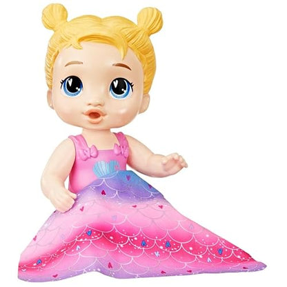 Baby Alive Hasbro Harper Hugs Chapuzón de Sirena - Muñeca de bebé de 28 cm para Jugar en el Agua para niños y niñas a Partir de 3 años