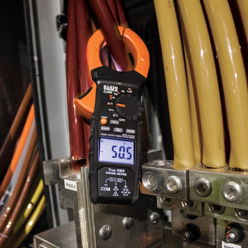 KLEIN TOOLS CL900 | Pinza Amperimétrica | 2000 A TRMS | CA/CD | CAT IV