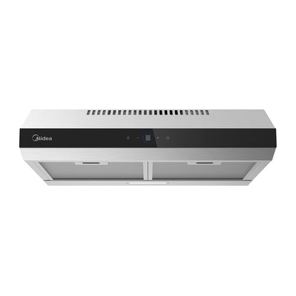 Midea Campana Empotrable Panel Digital 24", Panel Vidrio Negro