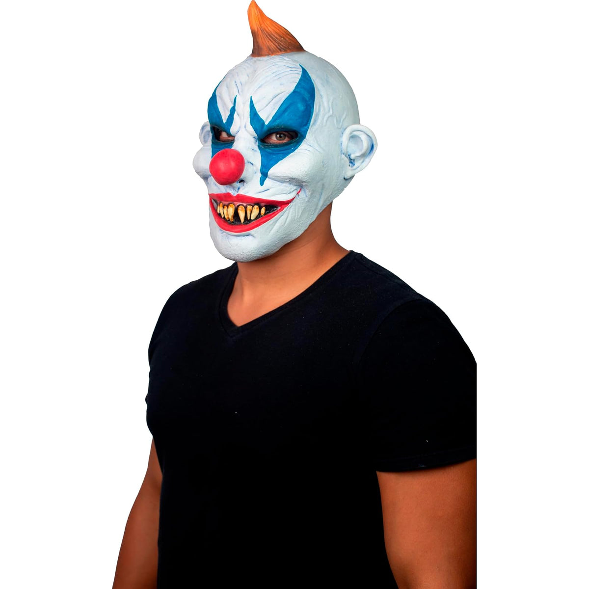 Ghoulish Productions Máscara Clown, Accesorio de Cosplay Payaso Malevolo, Máscara de Payaso Malo Ideal para Halloween