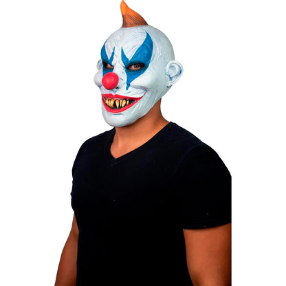 Ghoulish Productions Máscara Clown, Accesorio de Cosplay Payaso Malevolo, Máscara de Payaso Malo Ideal para Halloween