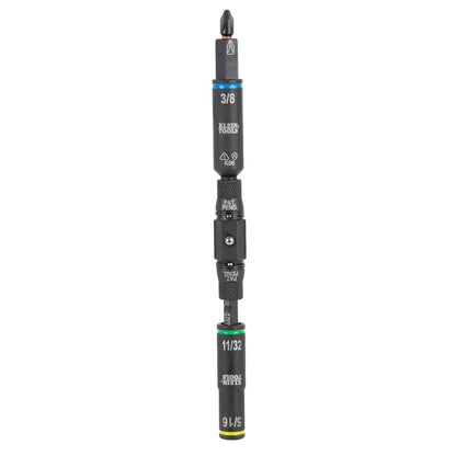 Klein Tools 32528HD KNECT 10 en 1 driver con clasificación de impacto, destornillador de puntas múltiples/destornillador de tuercas con tamaños de enchufe abatible de pozo profundo para fontanería y
