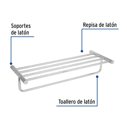 Foset Element ELA-78, Toallero repisas portatoalla, cromado