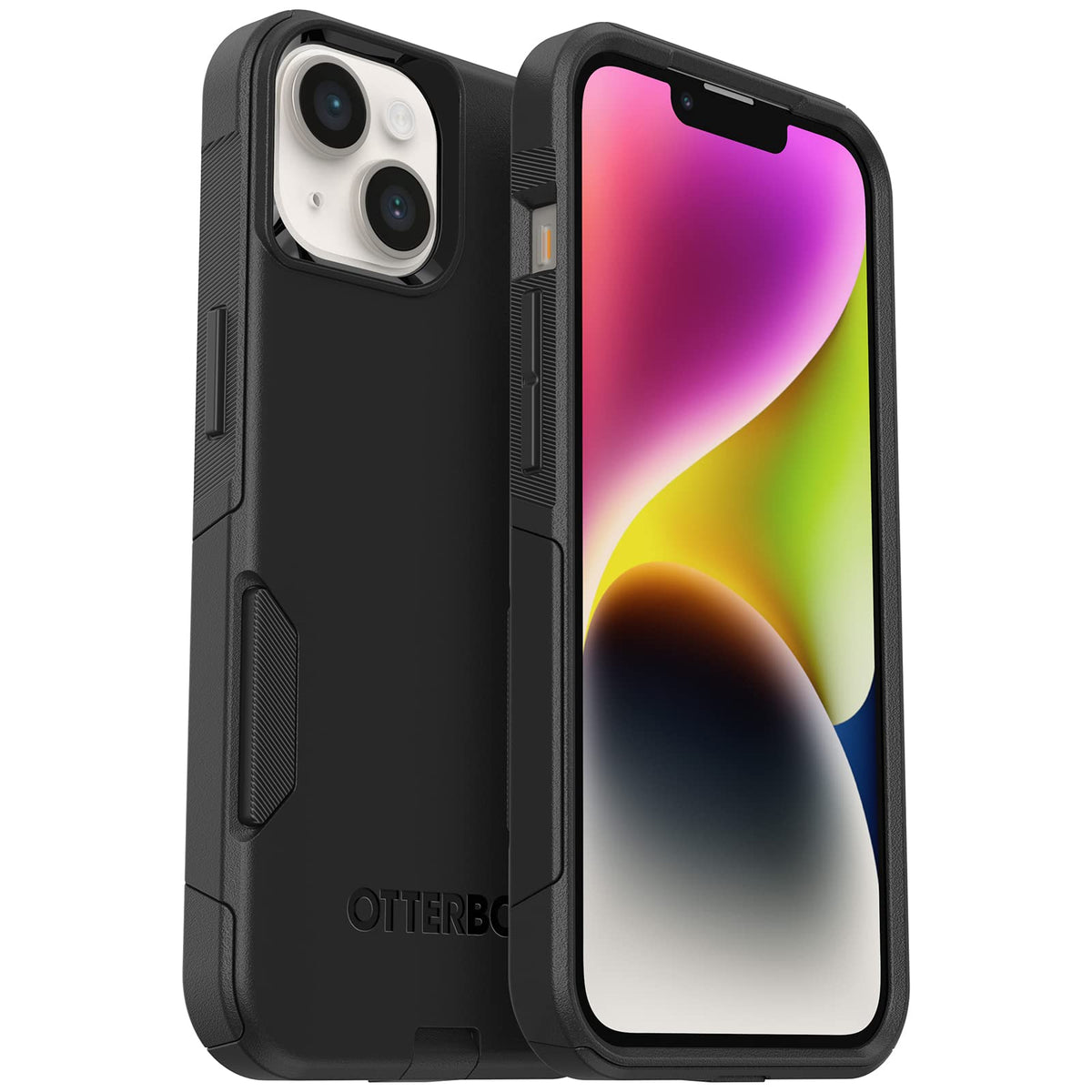 OtterBox Funda para iPhone 14 y iPhone 13 Serie Symmetry o Commuter - Serie Commuter - Negro
