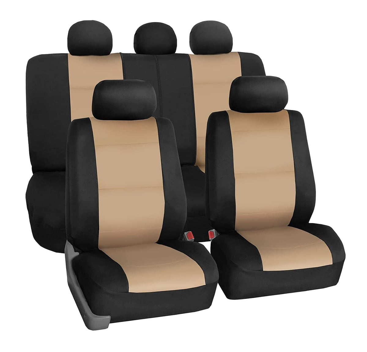 FH Group Juego Completo de Fundas para Asiento FB083BEIGE115, Beige