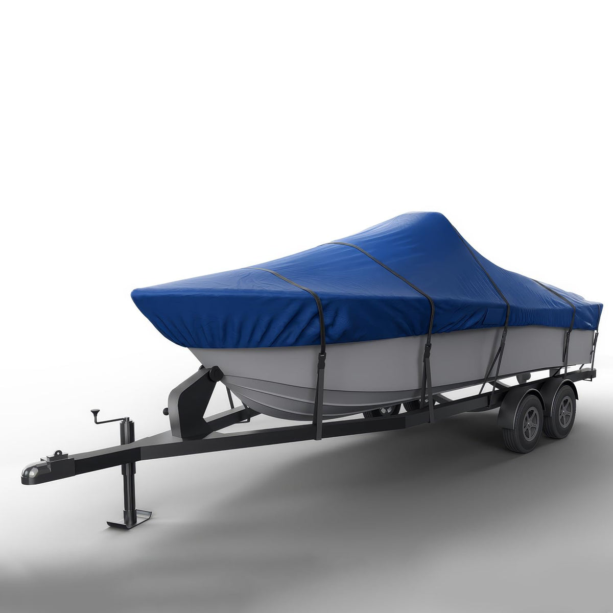 Seal Skin Covers Funda para Barco con Consola Central, Impermeable, Protección para Todo Clima, Cubierta de Grado Marino para Barcos de 21'-22' de Largo y hasta 106" de Ancho con Correa y Hebilla - Azul Océano - 16'-17'L x 88"W (beam)