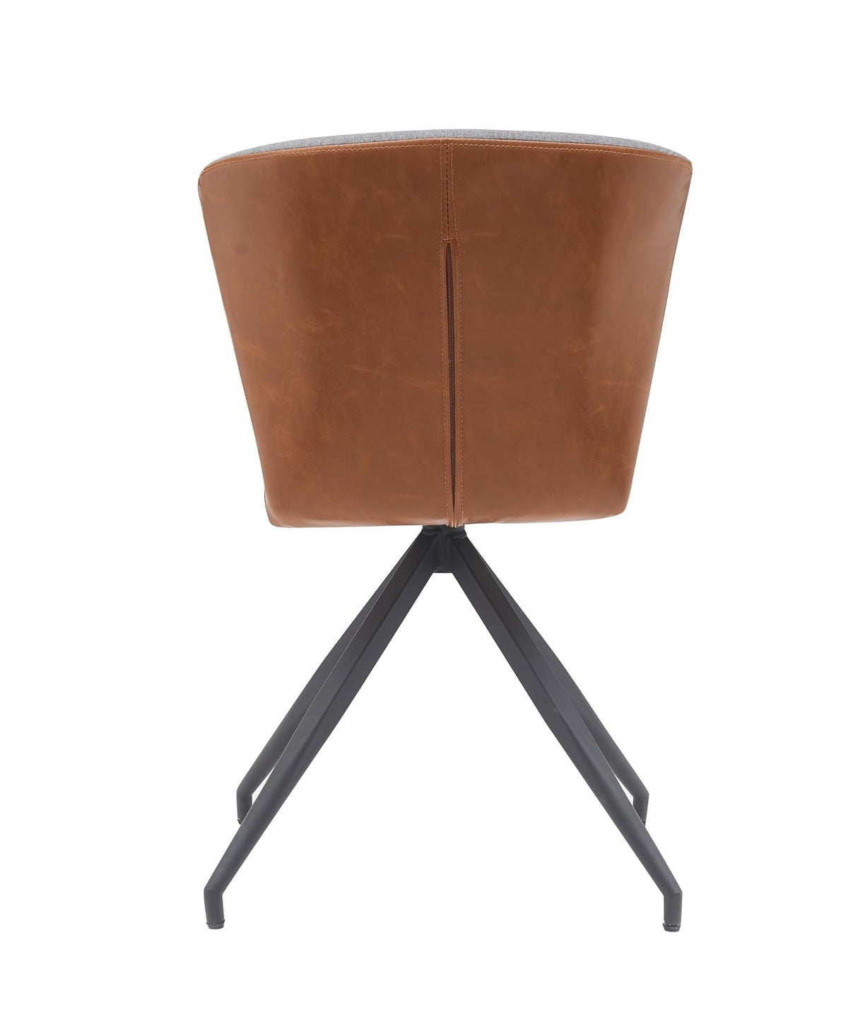 Sochic Silla Grecia Tapizada en Tela Gris con Asiento Acolchado de Hule Espuma y Patas de Metal Negras