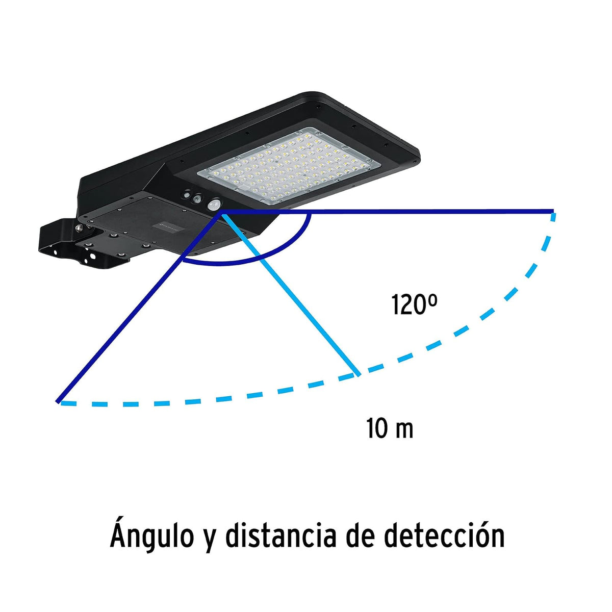 Volteck Lait SUB-903L, Luminario suburbano LED 40 W con panel solar y control remoto