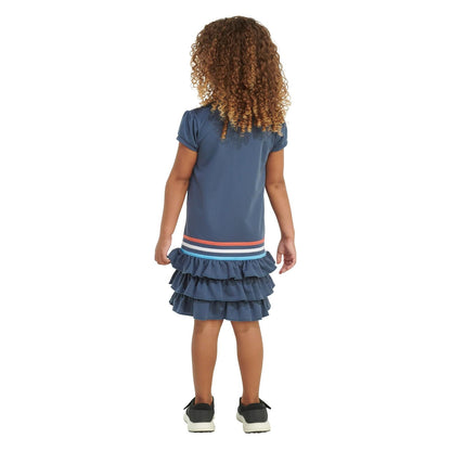 adidas Vestido Polo Deportivo de Manga Corta Vestido de Tenis para Niñas