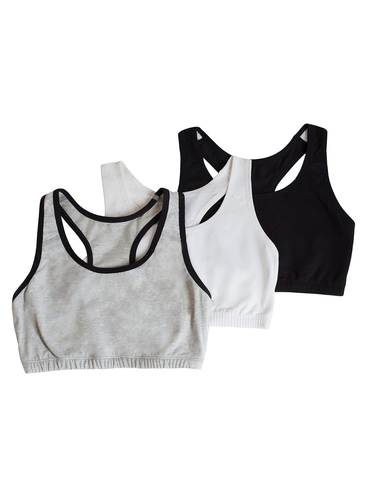 Fruit of the Loom Brasier Deportivo de Algodón para Mujer - Negro - 48 Extra amplio