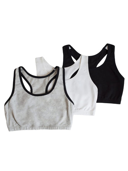 Fruit of the Loom Brasier Deportivo de Algodón para Mujer - Negro - 48 Extra amplio