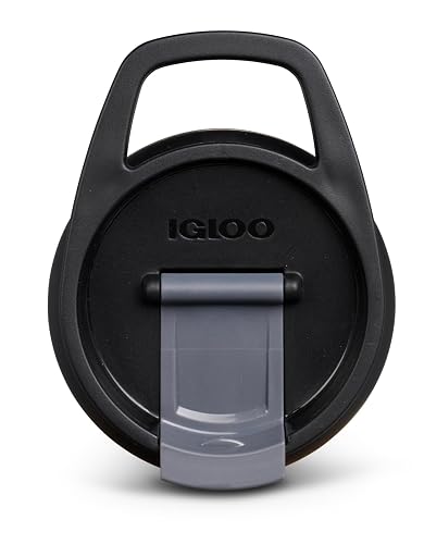 Igloo - Vaso de Acero Inoxidable de 946 ml, Flip 'n' Sip, carbonita