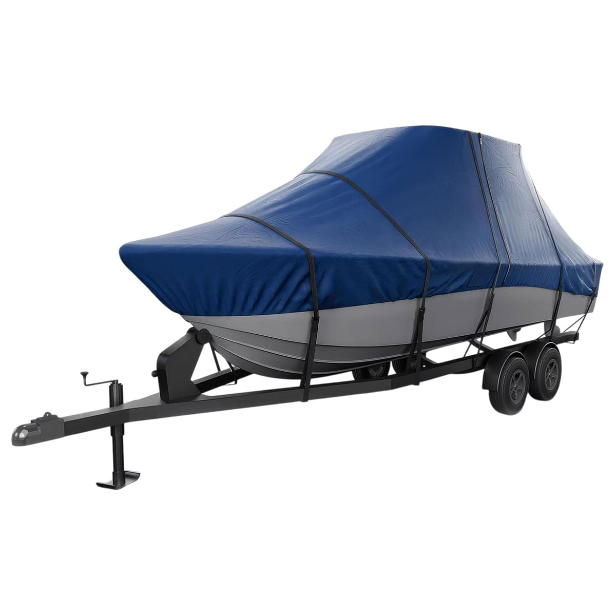 Seal Skin Covers Funda para Barco T-Top, Impermeable y Resistente para Barcos de Consola Central, Compatible con Barcos de 24' de Largo y 102" de Ancho, Resistente a los Rayos UV y a la decoloración - Azul marino - 22'-24'L x 102"W (beam)