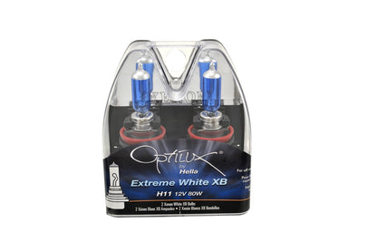 Hella H11LL Foco Halógeno de Larga Duración 12V 55W - Twin Plastic Case - Extreme White XB - 80W