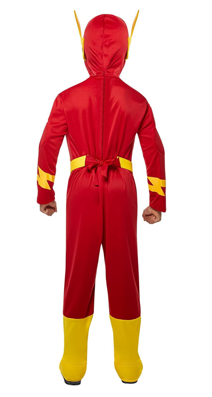 Rubie's - Disfraz de Flash de DC Comics, de lujo, para niños, con músculos pectorales, tamaño mediano