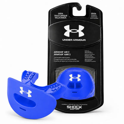 Under Armour Air Protector Bucal para Fútbol, Ajuste Instantáneo - Azul