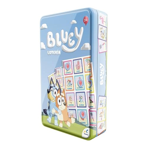 NOVELTY CORP Juego DE Mesa Loteria BLUEY Caja Metalica