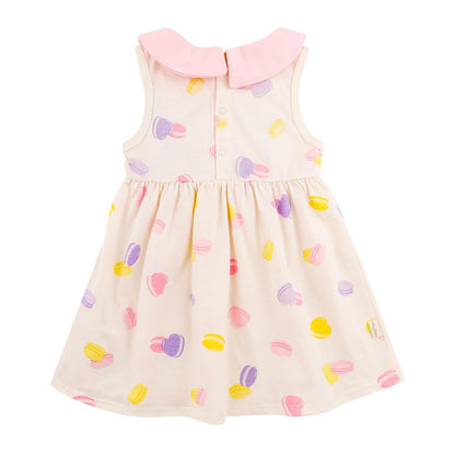 Baby Creysi Vestido con calzón para bebé niña Vestido Sin Mangas para Bebé Niña Conjunto de 2 Piezas con Calzón Cubrepañal de Algodón Suave