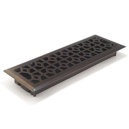 Accord AMFRRBM414 Marquis Floor Register, 4-Inch x 14-Inch(Duct Opening Measurements), Dark Oil-Rubbed Bronze - bronce (Dark Oil-Rubbed Bronze) - 4-inch x 14-inch