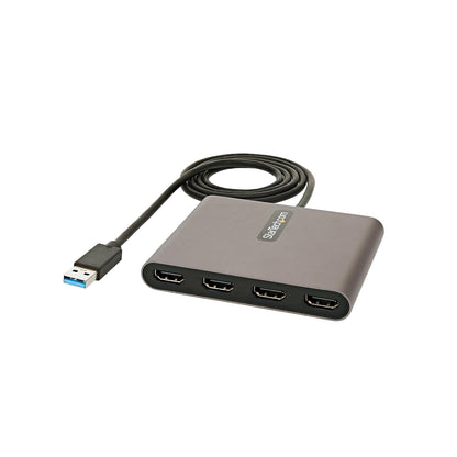 StarTech USB32HD2 Adaptador de Video USB a HDMI - 4x HDMI | USB 3.0 | Solo Windows - Adaptador