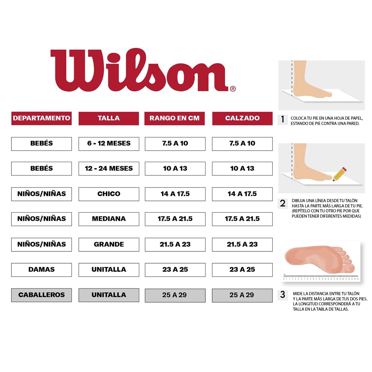 Wilson 10 Piezas Tin para Niñas, color Blanco, Talla MD (19-22 CM), 8846