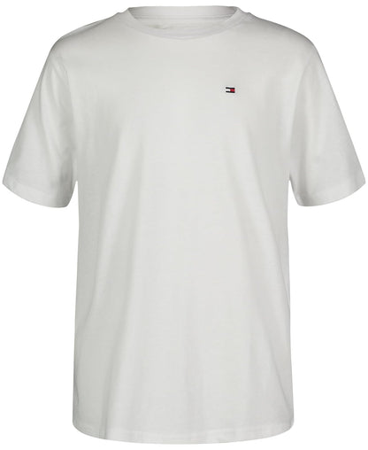 Tommy Hilfiger - Playera de Manga Corta para niño - 18-20 - Bandera Blanca Brillante