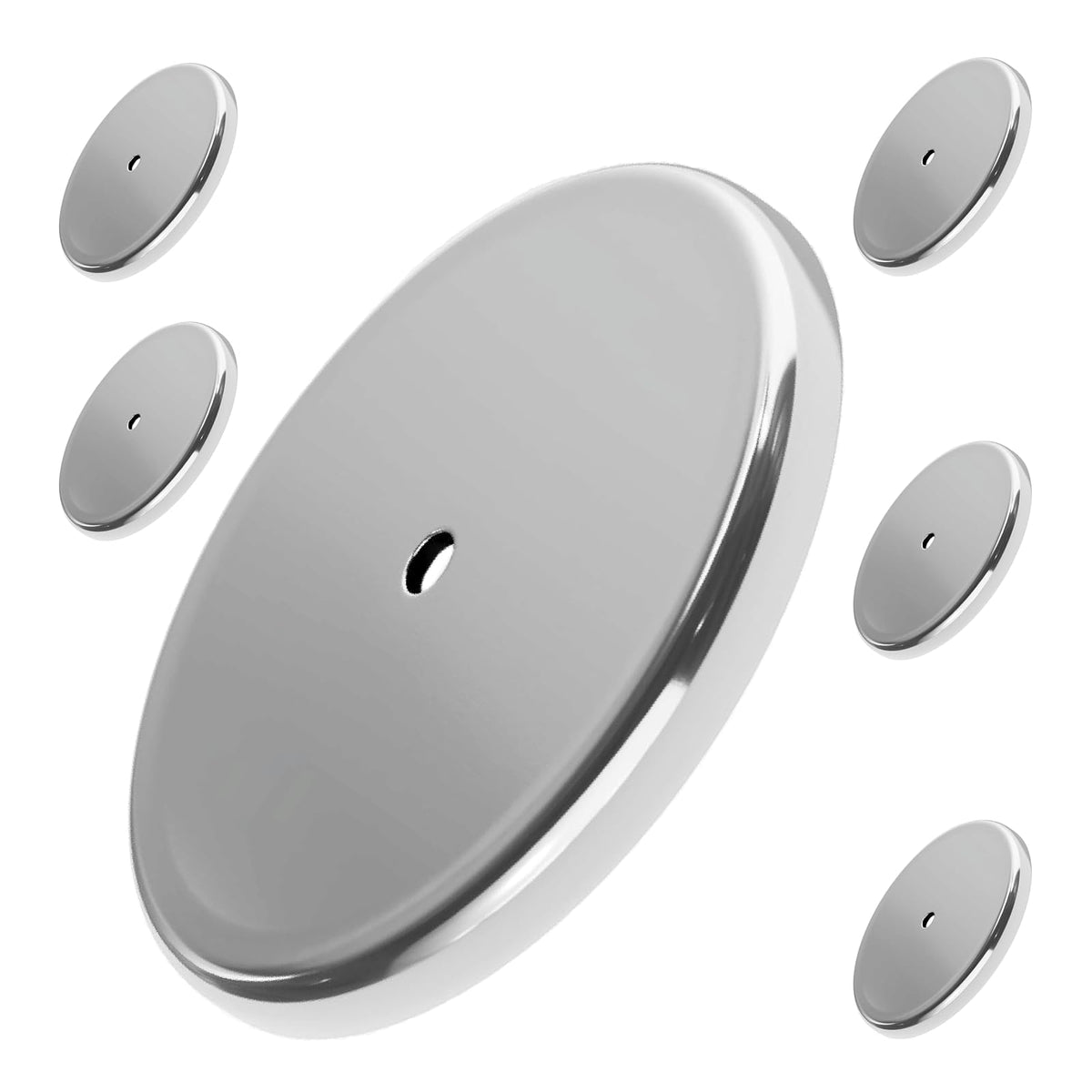 Master Magnetics Cierre de Imán Redondo, Paquete de 2 - 1- (Pack of 6) - 2.04x0.197x0.302