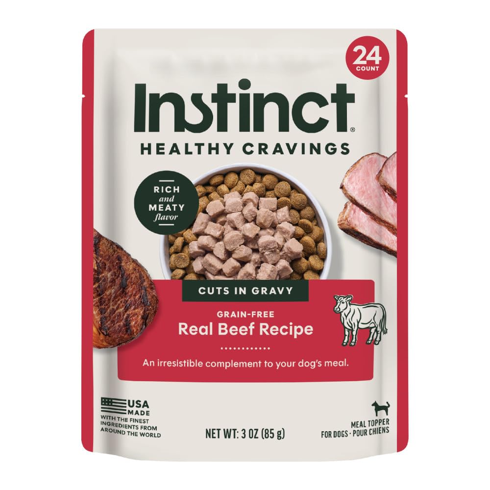 Instinct Healthy Cravings Alimento Húmedo para Perro - Carne de vacuno - 24 PIEZAS